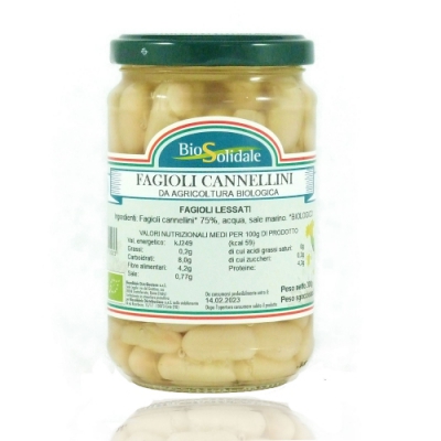 CANNELLINI LESSATI AL NATURALE BIO 300 g