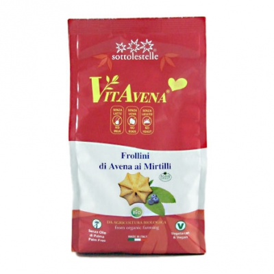 FROLLINI DI AVENA AI MIRTILLI (250 gr)