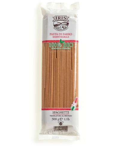 SPAGHETTI FARRO SEMINT. BIO IRIS 500 gr