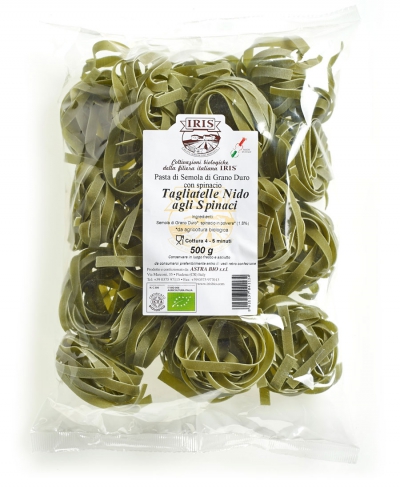 TAGLIATELLE VERDI BIO IRIS 500 gr