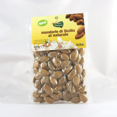 MANDORLE DI SICILIA AL NATURALE (200 GR)
