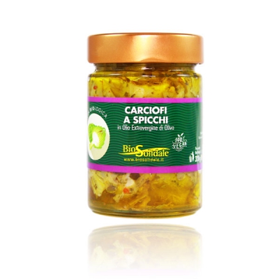 CARCIOFI A SPICCHI IN OLIO EVO 300 gr