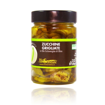 ZUCCHINE GRIGLIATE IN OLIO EVO 300 gr