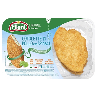 COTOLETTE POLLO+SPINACI BIO ATP (220 gr)