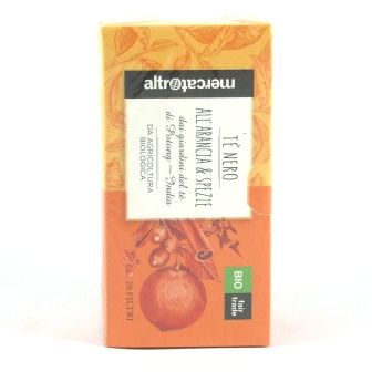Te' nero all'arancio e spezie-bio-20 fil