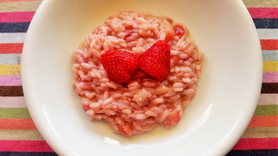 Risotto con le fragole