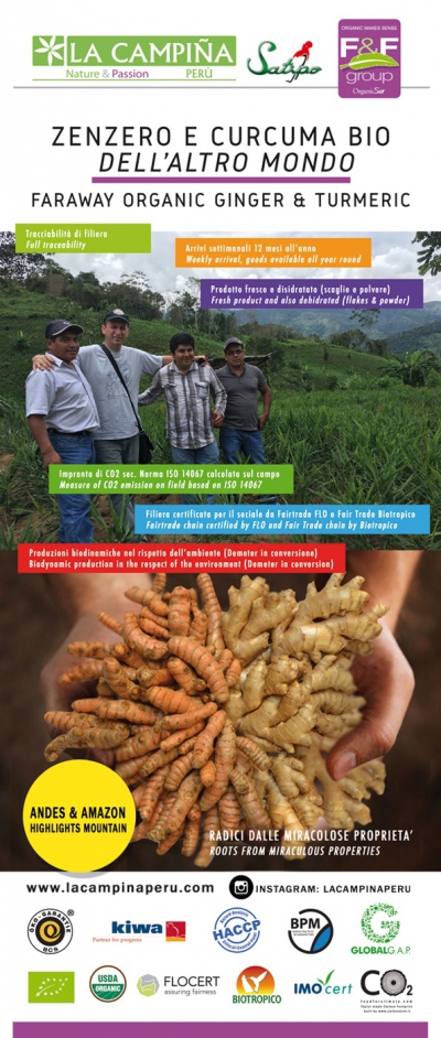 Certificazione zenzero e curcuma