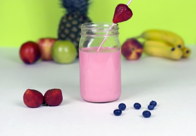 Smoothie di fragole e banane